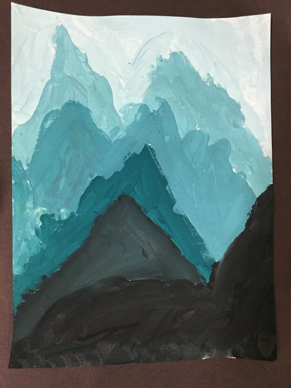 4th Grade Monochromatic Landscapes - Ms. Tetrault's Art Studio